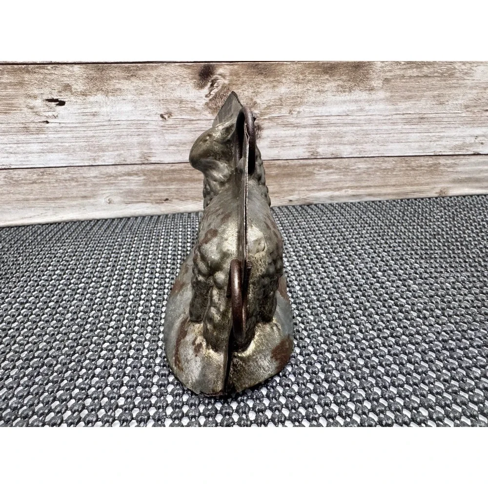 Antique German Lamb Chocolate Mold Easter Sheep Tin Metal Reiche Era